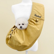 PETSLAND 寵物外出斜背包, 黃色