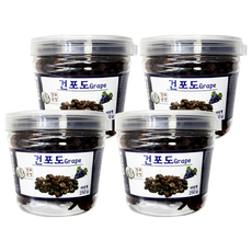 로얄푸드 건포도 용기, 250g, 4개