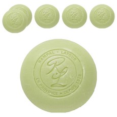 랑팔라투르 사봉롱드 그린티 원형 비누, 6개, 100g