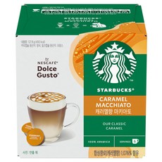 돌체구스토 스타벅스 카라멜 마끼아또 캡슐커피 2종 x 6p, 12개입, 1세트