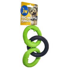 Petmate JW 大嘴環 小號寵物玩具, 綠色 + 黑色, 1件