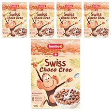 패밀리아 스위스 초코 크록 시리얼, 250g, 5개