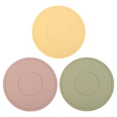 鏤空瀝水矽膠隔熱墊3件組, 1組, 22 x 22cm, 顏色隨機