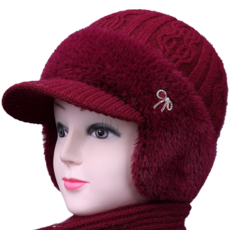 Kipopo 寒冬保暖滑雪板滑雪防寒帽, 紅棕色, 1個