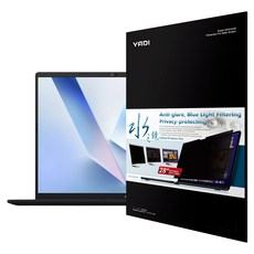 YADI 亞第 插卡隱貼 16:10 水之鏡防窺片 ASUS Vivobook 16 X1607QA專用 PF4PPB-W160, 透明色, 1片