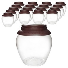 3kg 태원밤색캡 12형 페트 단지용기, 18개