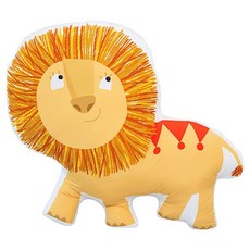 My House 獅子玩偶枕, 橘色+紅色