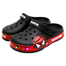 슈라모드 마블 남아용 스파이더맨 사이드 라이팅 샌들