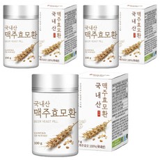 국내산 맥주효모환, 3개, 100g