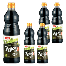 신송 저염 양조간장, 900ml, 5개