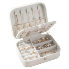 아이딥 주얼리 보관함 악세서리 진열대 목걸이 귀걸이 반지 수납, 화이트, 1개