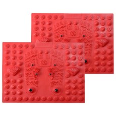 腳底按摩墊, 2個, 紅色