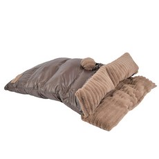 퍼피아 라이프 컴포트 반려동물 슬리핑백 ONE SIZE, 브라운, 1개