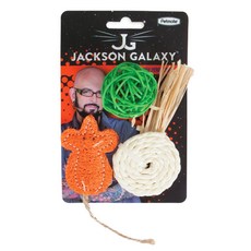 JACKSON GALAXY 管教惡貓傑克森 貓咪天然玩具,顏色隨機,1組