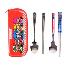 跑跑卡丁車不鏽鋼餐具組, 混色, 1組