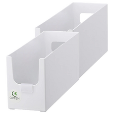 廚房長型分隔收納盒 305 x 101 x 138mm, 白色, 2個