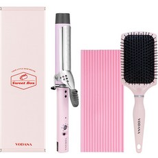 VODANA Sweetbox捲髮棒+氣墊梳子+隔熱墊組 32cm, VSBC21SVL