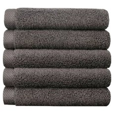 송월타월 고리 핸드타올 40g, 진회색, 5개