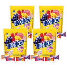 MORINAGA 森永 HI-CHEW 嗨啾 綜合水果風味軟糖, 4袋, 800g