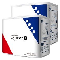 morning glory 正直天然紙漿廚房紙巾 2層, 130張, 12個