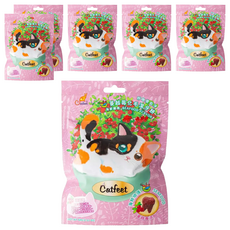 Catfeet 呼嚕愛乾淨蔓越莓化毛潔牙餅, 海鮮, 60g, 6包