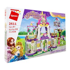 Qman 啟蒙積木 公主城堡座 628p