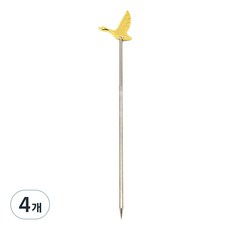 Solid Carbide Tools 鵝形雞尾酒籤 115mm, 金色, 4個