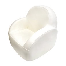 韓風皮革兒童沙發椅, 抗菌PU皮革, 105°斜靠舒適支撐, 米白色, 52 x 57 x 49cm