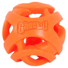 Chuckit 中空球 橡膠材質 寵物玩具, Orange, 1個, 大