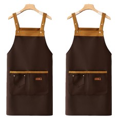Bloom 防水帆布圍裙, 棕色, 2個