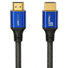 CODEWAY HDMI 2.1版 60Hz UHD 傳輸線, 藍色, 0.5m, 1條