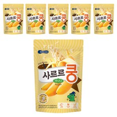 베베쿡 사르르쿵 과자, 바나나, 23g, 6개