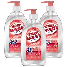 HAPPYHOME 廚房洗潔精 Easy Wash 葡萄柚蘇打 瓶裝, 3個, 720ml