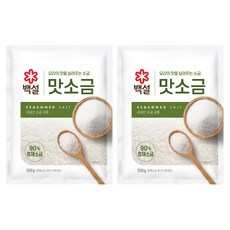 CJ 백설 맛소금, 500g, 2개