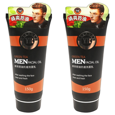 YR 葉璐芝 綠茶控油抗痘洗面乳 男士專用, 150ml, 2條