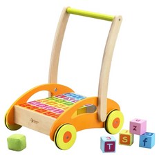 classicworld 客來喜經典木玩 積木助步車, 3306, 1組