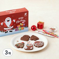 카카오 크리스마스 데코키트 쿠키, 200g, 1개입, 3개