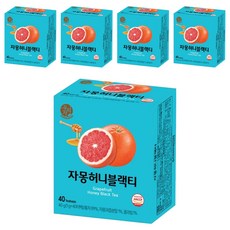 우리차 자몽허니 블랙티, 1g, 40개입, 5개