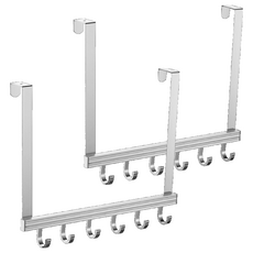 다용도 6후크 도어걸이, 실버, 2개