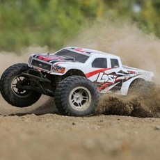 TEAMLOSI 1/10 4WD Tenacity 몬스터 Truck RC카 + AVC 자이로 RTR 버전 조종기, 화이트(LOS03012T2), 1개