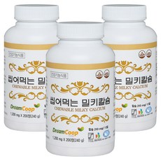 Seoul Pharmacist Credit Union 牛奶鈣片, 200顆, 3罐