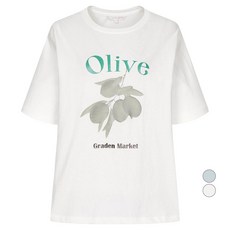 OLIVE DES OLIVE 女款橄欖印花棉質T恤