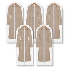 透明衣服防水防塵罩 60*140cm, 1組, 5入