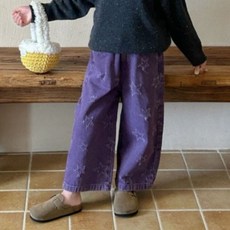 Yiyumong 兒童Chirpo星星鬆緊帶牛仔寬褲