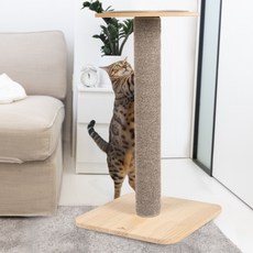 pecanori 原木貓抓柱, 棕色, 1個