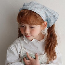 chenny bongbong 兒童保暖格紋頭巾