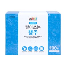코멧 빨아쓰는 다목적 행주 40cm x 30cm, 100개, 1개