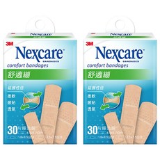 3M Nexcare 舒適繃綜合包, 30片, 2盒