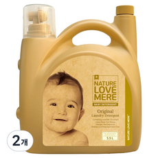 NATURE LOVE MERE 原味嬰兒洗衣精, 5.5L, 2個