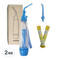민스민 파란색 70ml + 짧은팁 랜덤발송 + 무알콜 가글 2p 세트, 2세트
